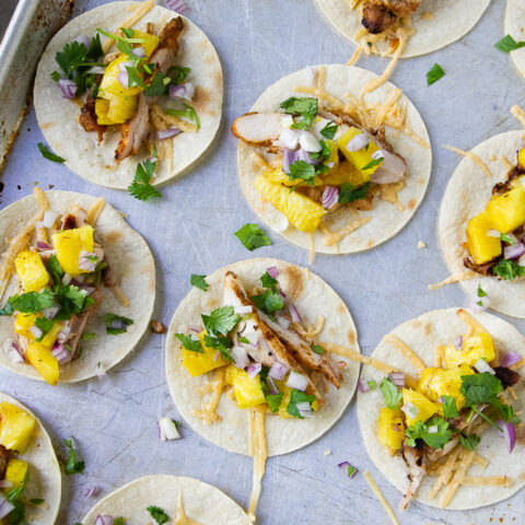 Smoky Grilled Chicken Tacos with Pineapple