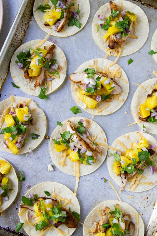 Smoky Grilled Chicken Tacos with Pineapple Perry's Plate