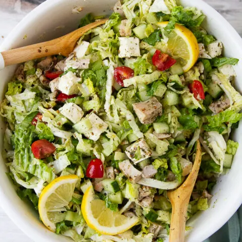 Za'atar Grilled Chicken Salad with Feta