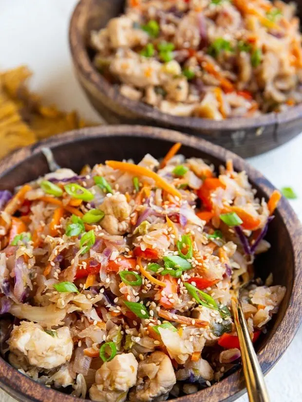 Teriyaki Chicken and Cabbage Bowls