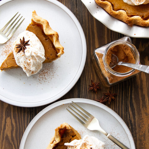 Maple Chai Pumpkin Pie (Gluten Free)