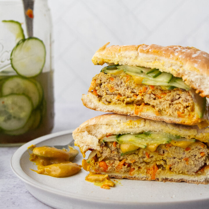 Thai Turkey Burgers with Peanut Sauce